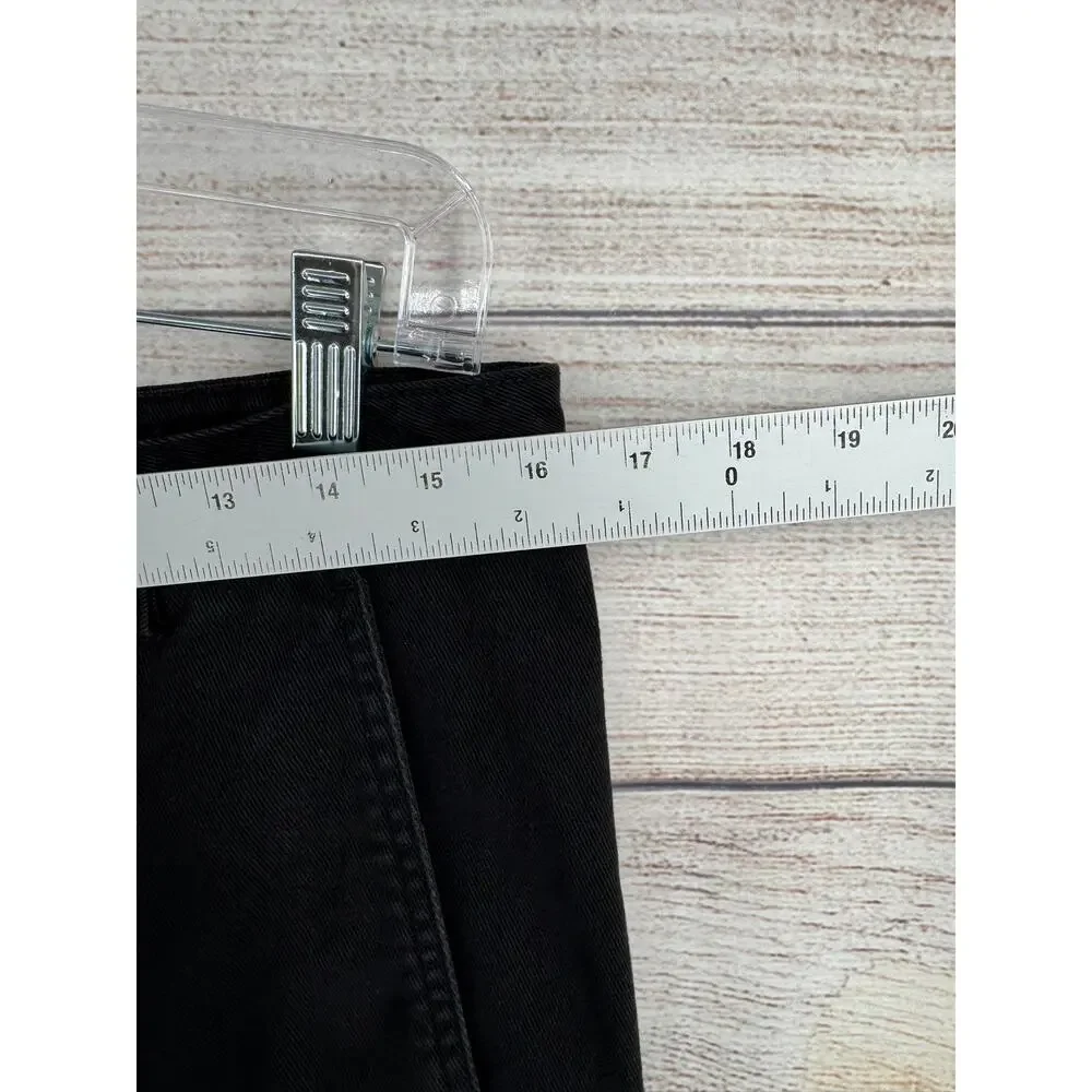 Quince Denim Barrel Jeans Womens 12 Black Stretch 4 Pocket - Picture 7 of 8